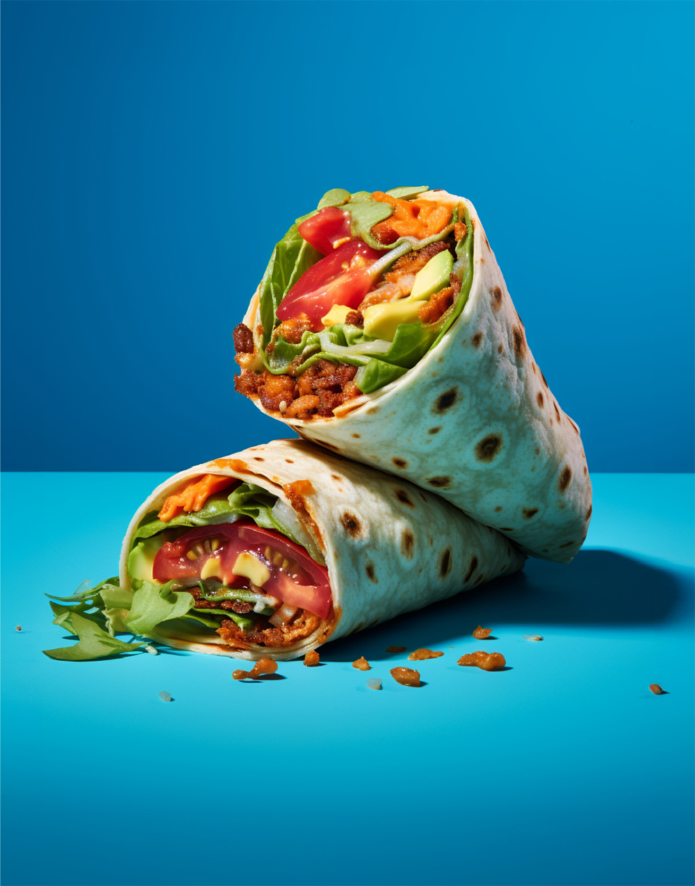 Wraps mit frischem Gemüse
