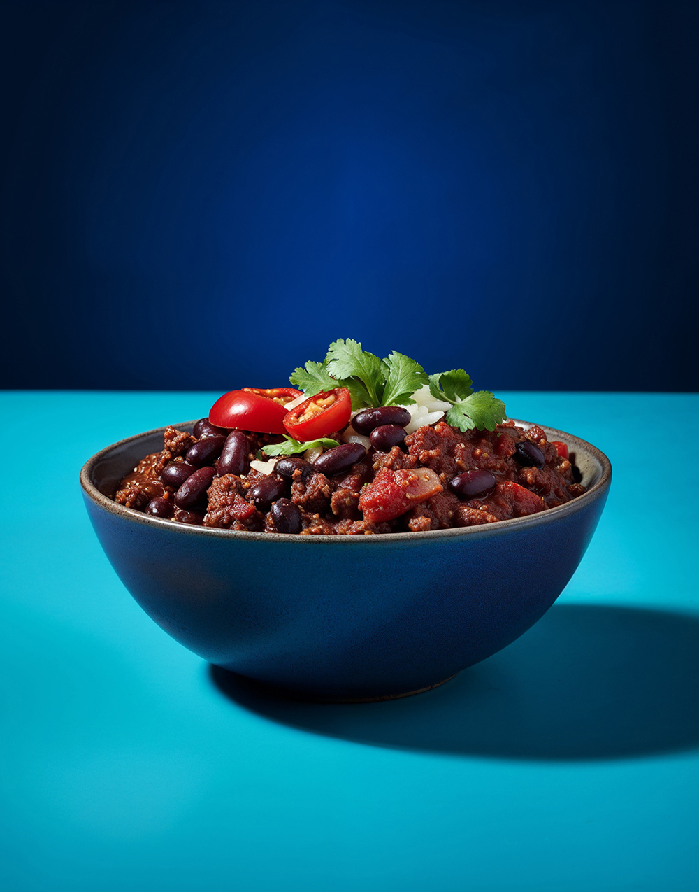 Chilie con Carne mit Petersilie