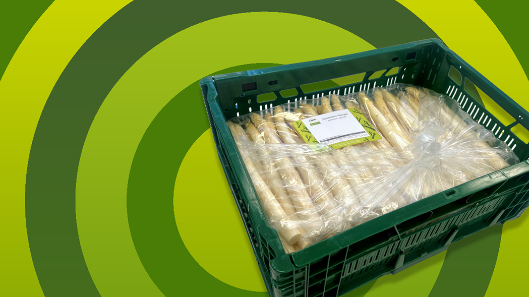 Spargel EPS mit 90% weniger Plastik