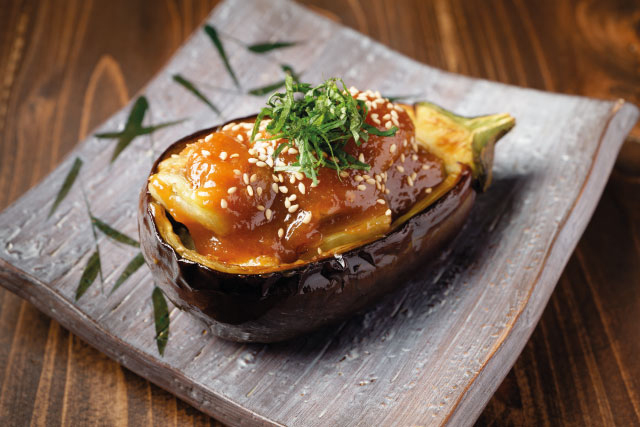 Gefüllte Aubergine