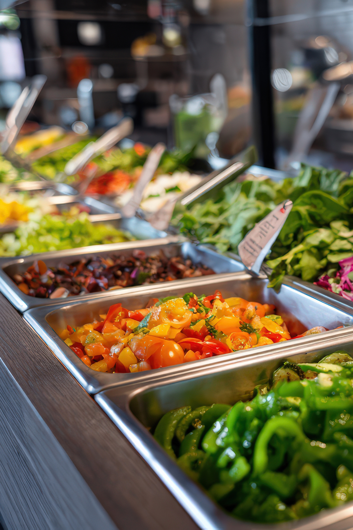 Salatbar mit frischen Zutaten – CF Foodservice bietet Vielfalt und Qualität