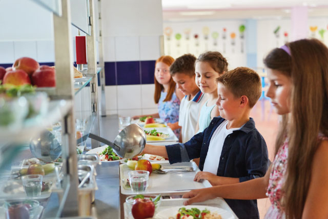 Gemeinschaftsverpflegung in einer Schule